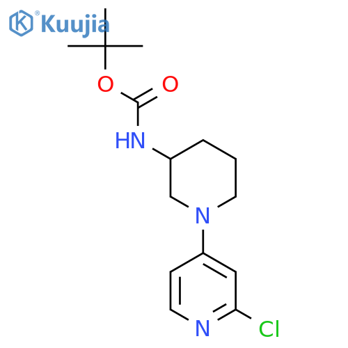 Tert-butyl (1-(2-chloropyridin-4-yl)piperidin-3-yl)carbamate structure