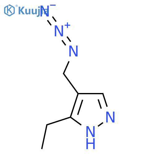 4-(azidomethyl)-5-ethyl-1H-pyrazole structure