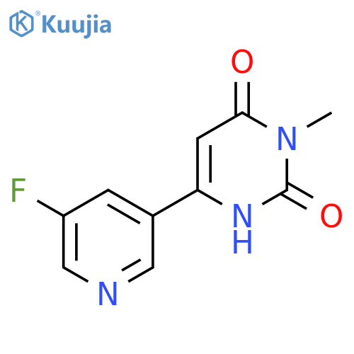 6-(5-Fluoropyridin-3-yl)-3-methyl-1,2,3,4-tetrahydropyrimidine-2,4-dione structure