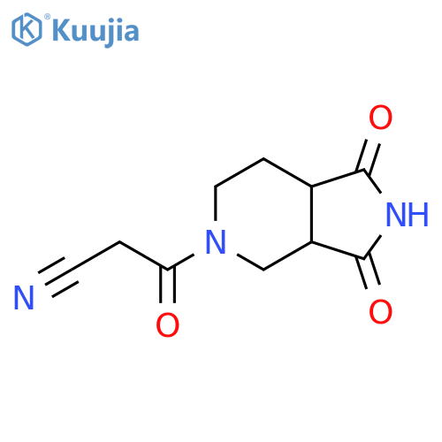 3-(1,3-dioxooctahydro-5H-pyrrolo[3,4-c]pyridin-5-yl)-3-oxopropanenitrile structure