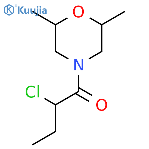 2-Chloro-1-(2,6-dimethylmorpholino)butan-1-one structure