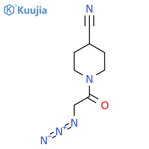 1-(2-Azidoacetyl)piperidine-4-carbonitrile structure