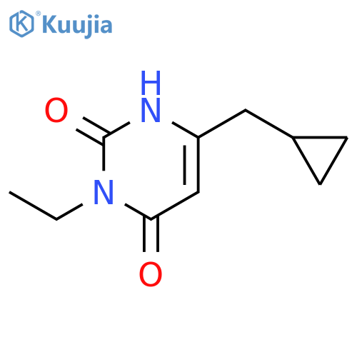 6-(Cyclopropylmethyl)-3-ethyl-1,2,3,4-tetrahydropyrimidine-2,4-dione structure