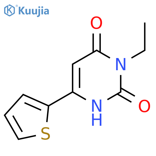 3-Ethyl-6-(thiophen-2-yl)-1,2,3,4-tetrahydropyrimidine-2,4-dione structure
