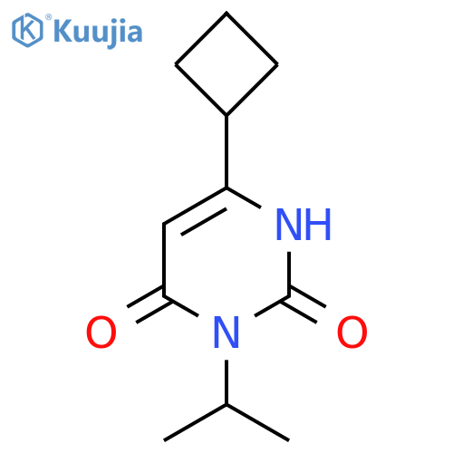 6-Cyclobutyl-3-(propan-2-yl)-1,2,3,4-tetrahydropyrimidine-2,4-dione structure