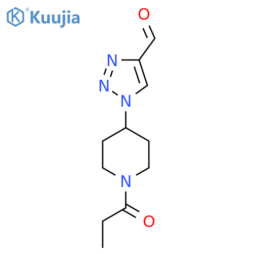 1-(1-Propionylpiperidin-4-yl)-1H-1,2,3-triazole-4-carbaldehyde structure