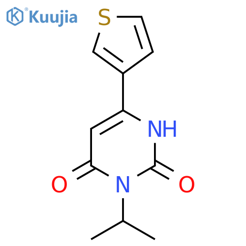 3-(Propan-2-yl)-6-(thiophen-3-yl)-1,2,3,4-tetrahydropyrimidine-2,4-dione structure