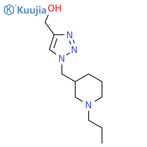 (1-((1-Propylpiperidin-3-yl)methyl)-1H-1,2,3-triazol-4-yl)methanol structure