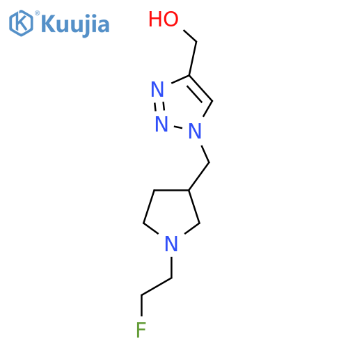 (1-((1-(2-fluoroethyl)pyrrolidin-3-yl)methyl)-1H-1,2,3-triazol-4-yl)methanol structure