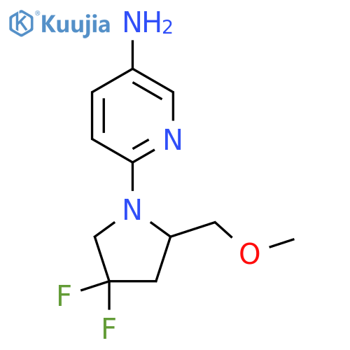 6-(4,4-difluoro-2-(methoxymethyl)pyrrolidin-1-yl)pyridin-3-amine structure