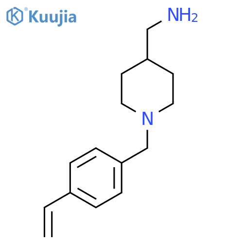 (1-(4-Vinylbenzyl)piperidin-4-yl)methanamine structure