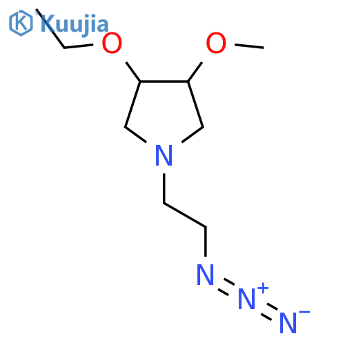 1-(2-Azidoethyl)-3-ethoxy-4-methoxypyrrolidine structure