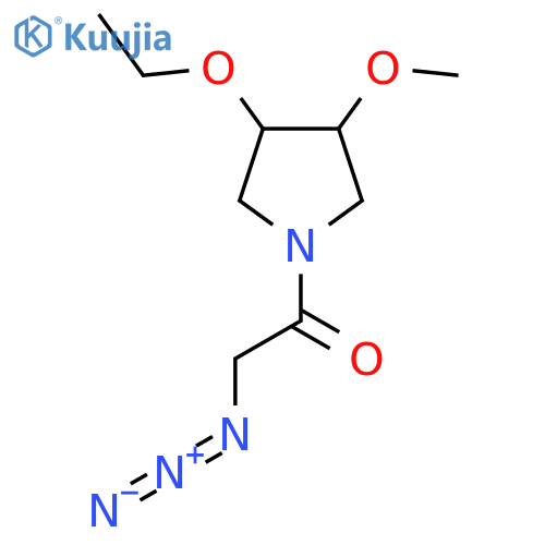 2-Azido-1-(3-ethoxy-4-methoxypyrrolidin-1-yl)ethan-1-one structure