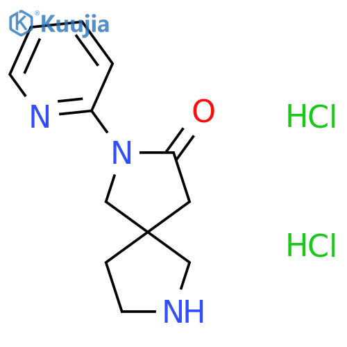 2-(Pyridin-2-yl)-2,7-diazaspiro[4.4]nonan-3-one dihydrochloride structure