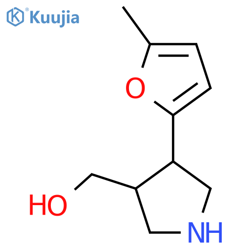 (4-(5-Methylfuran-2-yl)pyrrolidin-3-yl)methanol structure