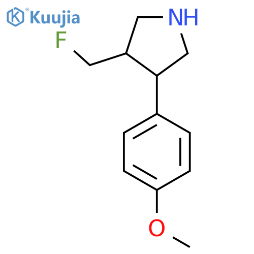 3-(Fluoromethyl)-4-(4-methoxyphenyl)pyrrolidine structure