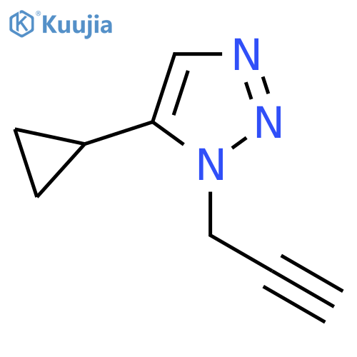 5-cyclopropyl-1-(prop-2-yn-1-yl)-1H-1,2,3-triazole structure