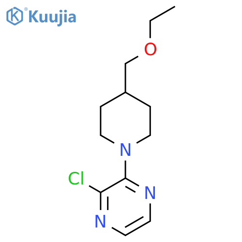 2-Chloro-3-(4-(ethoxymethyl)piperidin-1-yl)pyrazine structure