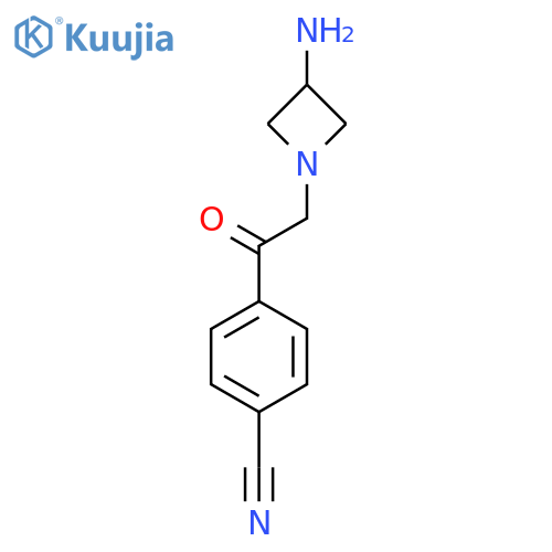 4-(2-(3-Aminoazetidin-1-yl)acetyl)benzonitrile structure