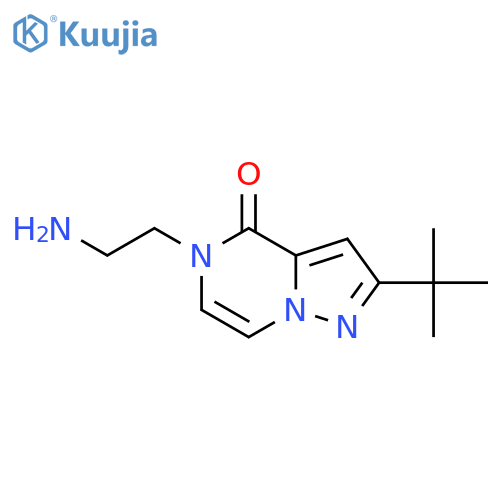 5-(2-Aminoethyl)-2-(tert-butyl)pyrazolo[1,5-a]pyrazin-4(5H)-one structure