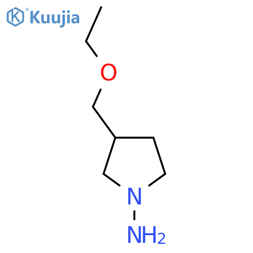 3-(Ethoxymethyl)pyrrolidin-1-amine structure