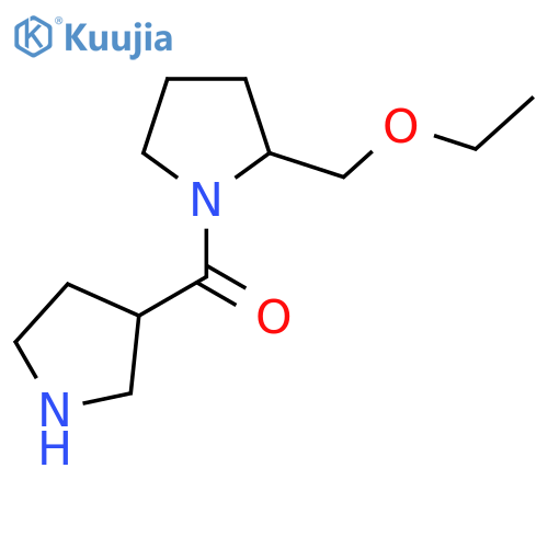 (2-(Ethoxymethyl)pyrrolidin-1-yl)(pyrrolidin-3-yl)methanone structure