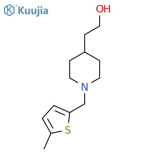 2-(1-((5-Methylthiophen-2-yl)methyl)piperidin-4-yl)ethan-1-ol structure