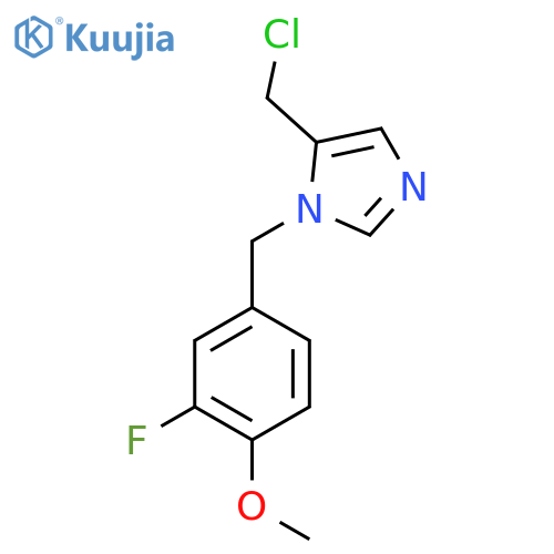 5-(chloromethyl)-1-(3-fluoro-4-methoxybenzyl)-1H-imidazole structure