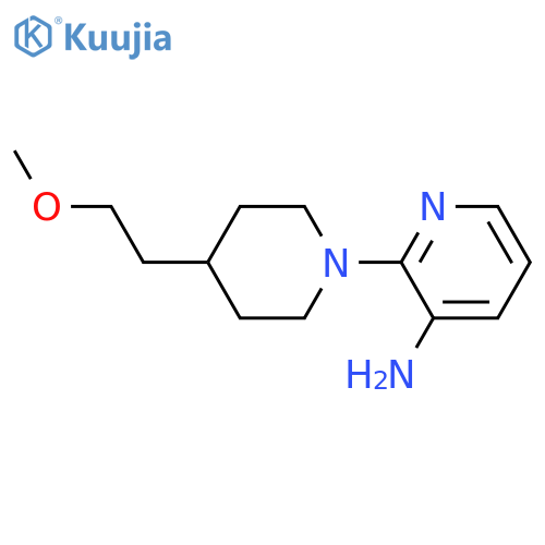 2-(4-(2-methoxyethyl)piperidin-1-yl)pyridin-3-amine structure