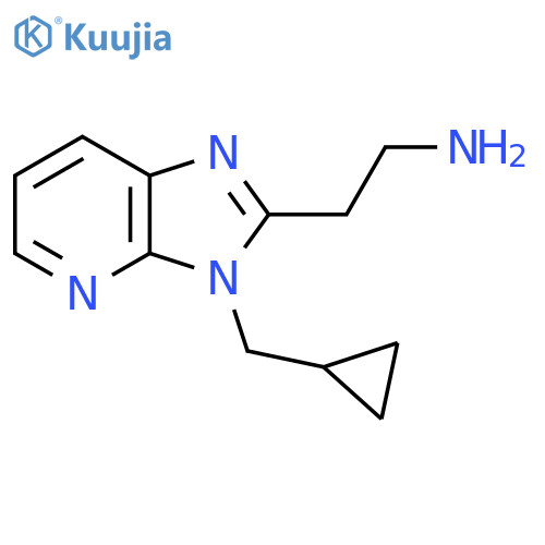 2-(3-(cyclopropylmethyl)-3H-imidazo[4,5-b]pyridin-2-yl)ethan-1-amine structure