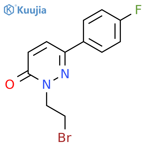 2-(2-Bromoethyl)-6-(4-fluorophenyl)-2,3-dihydropyridazin-3-one structure