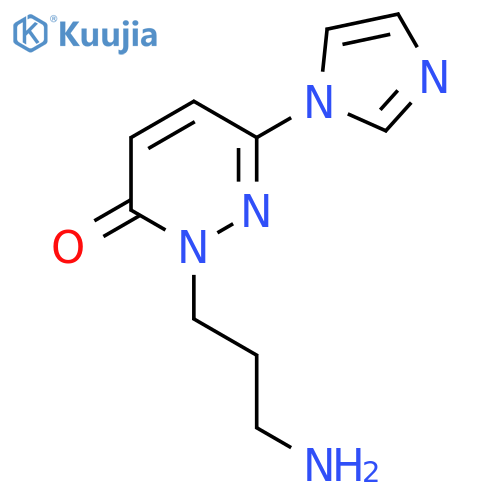 2-(3-Aminopropyl)-6-(1H-imidazol-1-yl)-2,3-dihydropyridazin-3-one structure