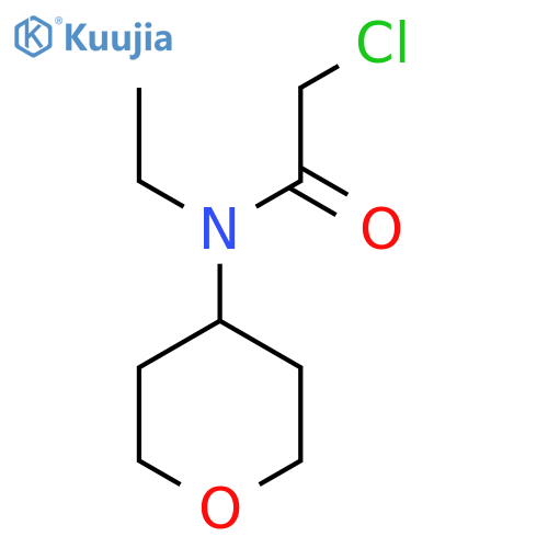 2-chloro-N-ethyl-N-(tetrahydro-2H-pyran-4-yl)acetamide structure