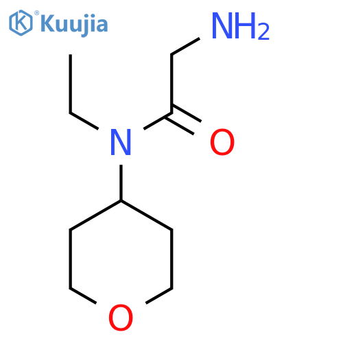 2-Amino-N-ethyl-N-(tetrahydro-2H-pyran-4-yl)acetamide structure