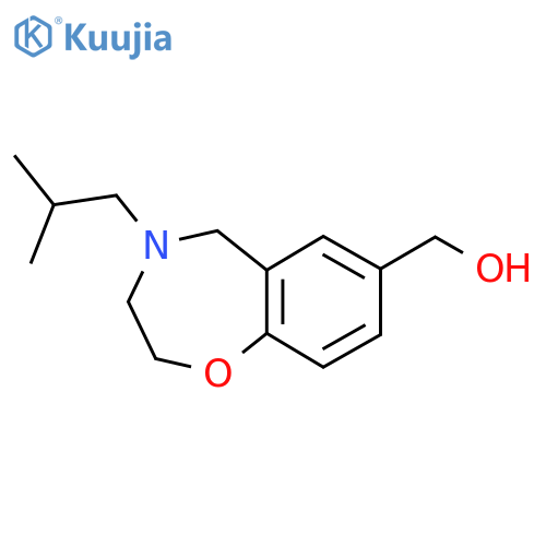 (4-Isobutyl-2,3,4,5-tetrahydrobenzo[f][1,4]oxazepin-7-yl)methanol structure