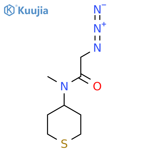 2-Azido-N-methyl-N-(tetrahydro-2H-thiopyran-4-yl)acetamide structure