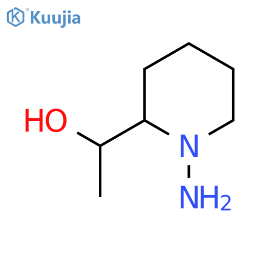 1-(1-Aminopiperidin-2-yl)ethan-1-ol structure