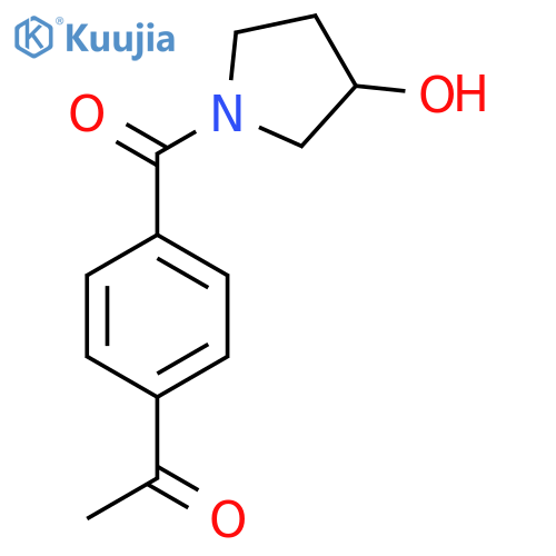 1-(4-(3-Hydroxypyrrolidine-1-carbonyl)phenyl)ethan-1-one structure