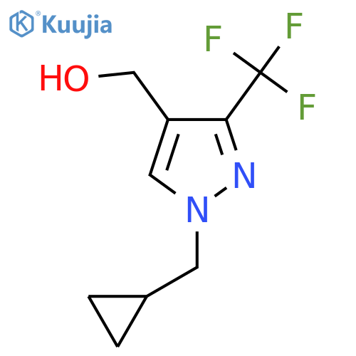 (1-(cyclopropylmethyl)-3-(trifluoromethyl)-1H-pyrazol-4-yl)methanol structure