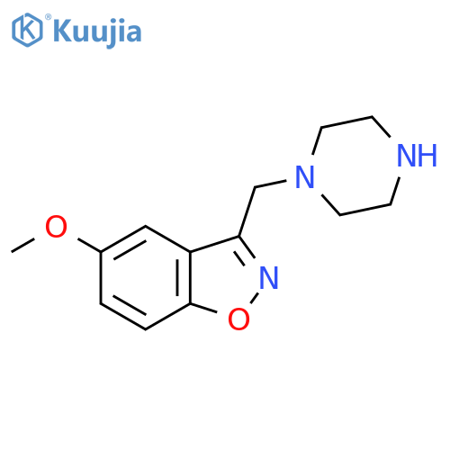 5-Methoxy-3-(piperazin-1-ylmethyl)benzo[d]isoxazole structure