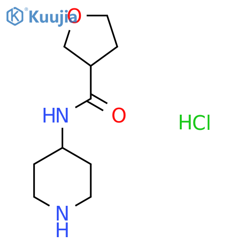 N-(Piperidin-4-yl)tetrahydrofuran-3-carboxamide hydrochloride structure