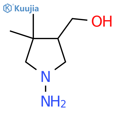 (1-Amino-4,4-dimethylpyrrolidin-3-yl)methanol structure