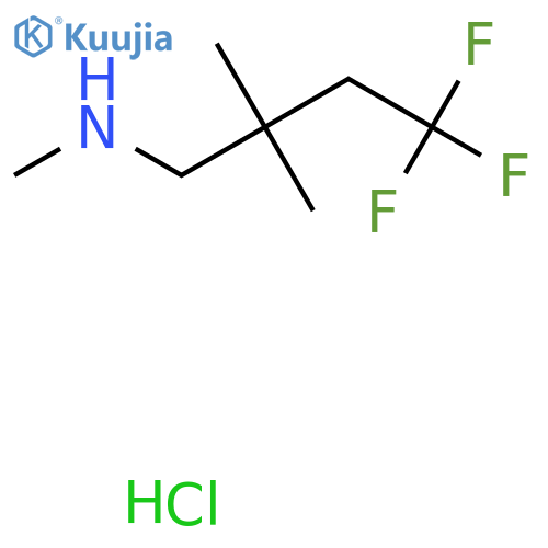 Methyl(4,4,4-trifluoro-2,2-dimethylbutyl)amine hydrochloride structure
