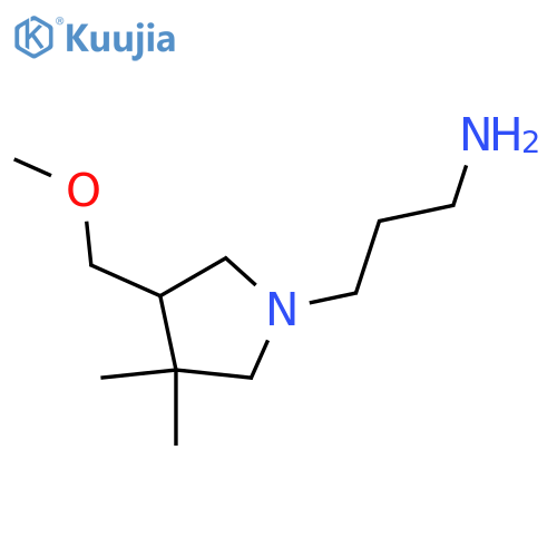 3-(4-(Methoxymethyl)-3,3-dimethylpyrrolidin-1-yl)propan-1-amine structure