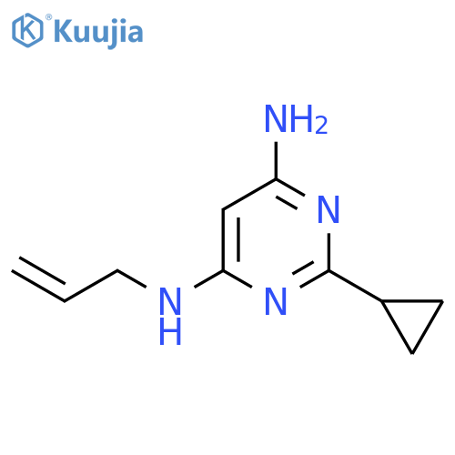 N4-Allyl-2-cyclopropylpyrimidine-4,6-diamine structure