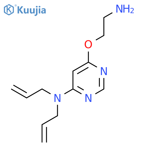 N,N-Diallyl-6-(2-aminoethoxy)pyrimidin-4-amine structure