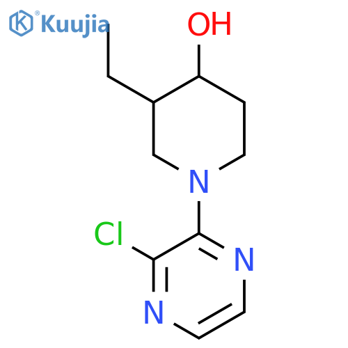 1-(3-Chloropyrazin-2-yl)-3-ethylpiperidin-4-ol structure