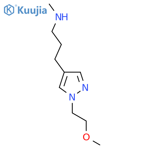 {3-[1-(2-methoxyethyl)-1H-pyrazol-4-yl]propyl}(methyl)amine structure