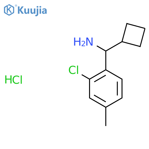 (2-chloro-4-methylphenyl)(cyclobutyl)methanamine hydrochloride structure