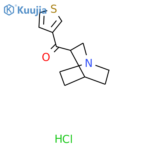 Quinuclidin-3-yl)(thiophen-3-yl)methanone hydrochloride structure